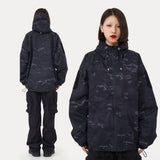 Nina Parker Camo Jacket Camouflage Winter Thick Cotton Clothing Shell Jacket