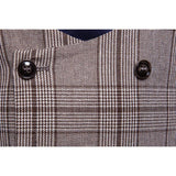 Tuxedo Vests Men Suit Vest Men's Casual Plaid Business Vest