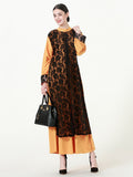 Muslim Women Stylish Kashibo Abaya Muslim Ladies Long Gown Islamic Clothing Jilbab Jalabiya Fashion Lace Robe