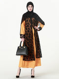 Muslim Women Stylish Kashibo Abaya Muslim Ladies Long Gown Islamic Clothing Jilbab Jalabiya Fashion Lace Robe