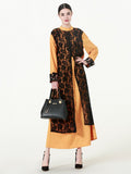 Muslim Women Stylish Kashibo Abaya Muslim Ladies Long Gown Islamic Clothing Jilbab Jalabiya Fashion Lace Robe