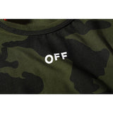 Off White T Shirt Short Sleeve Tshirt Owt Cotton Round Neck Men and Women Cotton