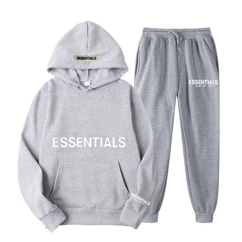 Fear Of God Fog Essentials Hoodie & Sweatpant 2 Piece Set For Men And Women