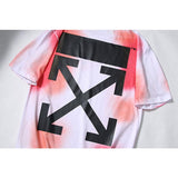 Off White T Shirt Ow Men's and Women's Arrow ShortSleeved Tshirt Casual plus Size Owt