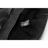 Present Hoodie Tiger Print Distressed Retro Hooded Sweatshirt