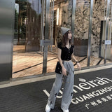 CHH Chrome Heart CHH Spring/Summer Women's Elastic Wide Leg Leisure Sweatpants