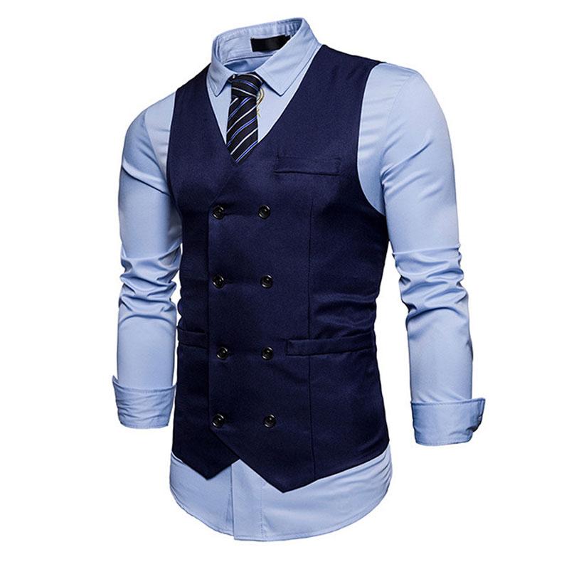 Mens Dress Vests Men's Vest Casual Jacket Business Waistcoat Men's Casual Suit Vest