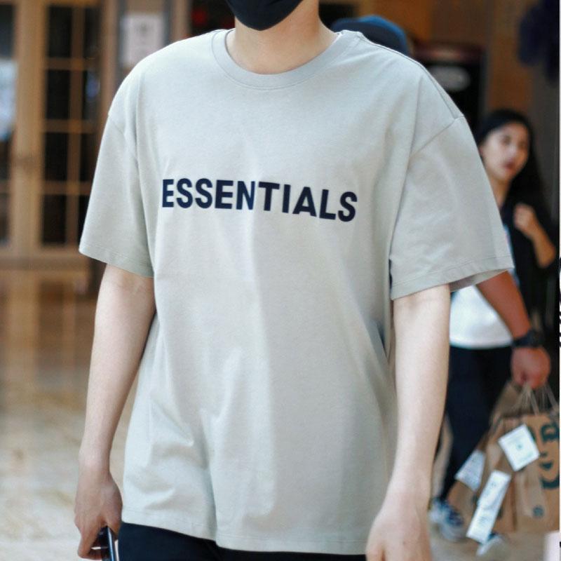 Fog T Shirt Summer T Shirt Letter Short Sleeve Tshirt Men's Trendy Large Size Retro Sports Casual Fashion Fear Of God essential