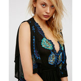 Women Dresses Summer Embroidered Flower Dress