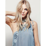 Women Dresses One-Shoulder Embroidery Dress