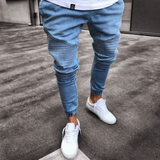 J Shaped Jeans Ripped New Fashion Skinny Jeans Men