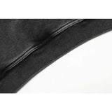 Present Hoodie Jumping Woman Vintage Print Distressed Hooded Sweater