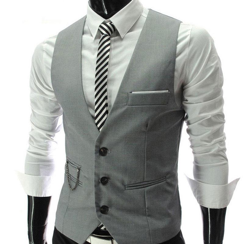 Tuxedo Vests Suit Vest Men's Casual Pony Vest Versatile