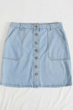 Women Plus Size Denim Dresses Loose Denim A- Line Skirt Women