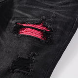 Amiri Jeans Casual Hip Hop Wash Splash-Ink Painted Slim Jeans Casual Fashionable 8806