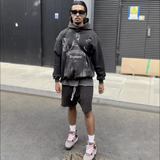 Present Hoodie Doberman Pinscher Printed Hoodie Retro Heavy Loose