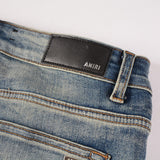 Amiri Jeans Casual Hip Hop Wash Splash-Ink Painted Slim Jeans Casual Fashionable 6806