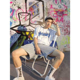 Thrasher T Shirt Thrasher Blue Ghost Flame Loose Short Sleeve Fall Winter Couples