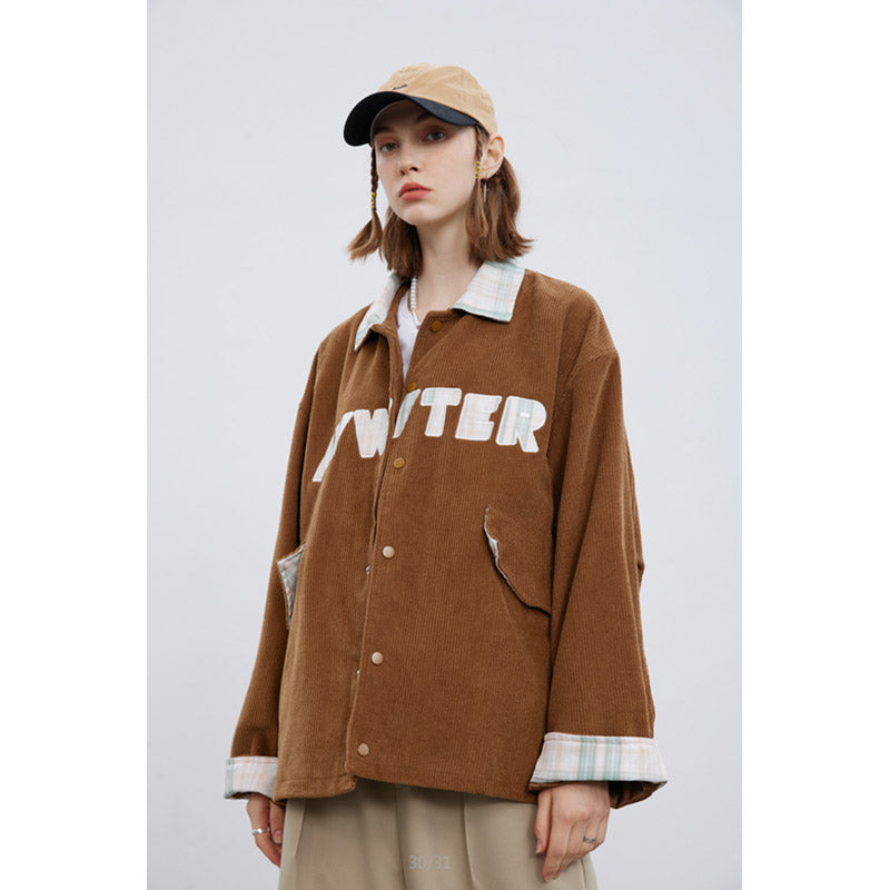 Letterman Jacket Outfit Senior Jackets Varsity Baseball Coat Autumn Workwear Jacket Lapel Baseball Uniform