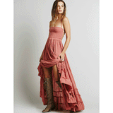 Beth Dutton Bohemian Dress Summer Spring Midi Dresses Backless Long Cotton Dress