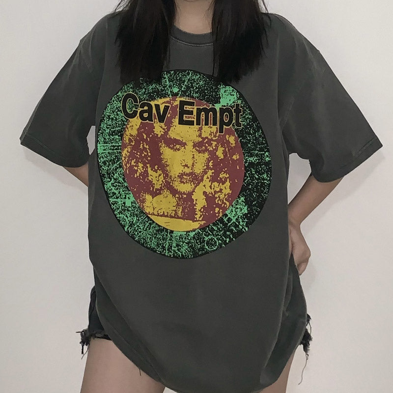 Cavempt Ce Life Cave @ MPT Printed Retro Men's and Women's Short Sleeves