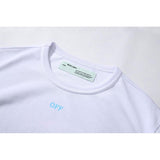 Off White T Shirt 3D Printing Men's ShortSleeved  Owt Tshirt  Casual Fashionable Retro