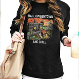 Halloween Costumes Halloweentown Printed Crew Neck Sweatshirt Female