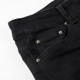 Amiri Jeans Casual Hip Hop Wash Splash-Ink Painted Slim Jeans Casual Fashionable 8560