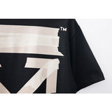Off White T Shirt Short Sleeve Owt Plus Size Arrow Casual Fashionable Tshirt