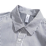 Men T Shirt Summer Casual Tops Men's Clothes Summer Wear Retro Men's Lapel Shirt Casual Loose Striped Color Matching Shirt Fashion