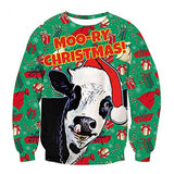 Black Christmas Sweater Vertical Stripes 3D Printed Sweater