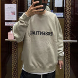 Fog Sweatshirt Hoodie Letter Crew Neck Sweater Men'S High Street Loose Trendy Large Size Retro Sports Fear Of God essential