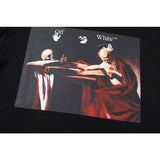 Off White Sweatshirts Long Sleeve round Neck Sweater Autumn and Winter Printed round Neck Pullover Terry Sweater