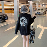 CHH Chrome Heart Sweatshirt Autumn and Winter Printed Crew Neck Sweatshirt Men and Women