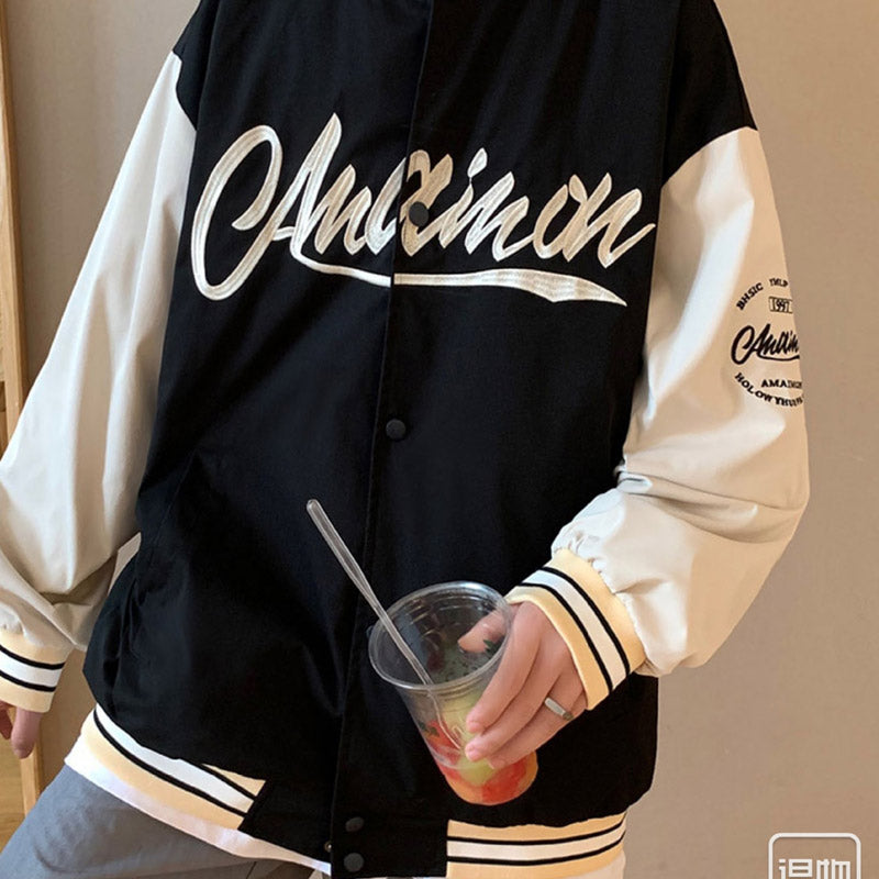 Dodgers Letter Man Jacket Outfit Senior Jackets Varsity Baseball College Coat Spring and Autumn Casual Jacket Coat Men and Women