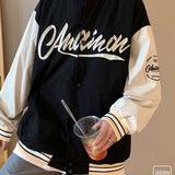 Dodgers Letter Man Jacket Outfit Senior Jackets Varsity Baseball College Coat Spring and Autumn Casual Jacket Coat Men and Women