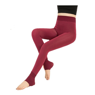Women Legging Autumn and Winter Thickening Velvet Padded Leggings Women's High Waist One-Piece Trousers