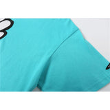 Men's T Shirt Summer Casual Tops Cartoon Rice Pink Printed Short Sleeve T-shirt Men's round Neck Half Sleeve Trendy Loose Half Sleeve T-shirt