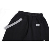 Star Print Multi-Pocket Cargo Pants Men's Large Size Retro Sports Fashion Brand Drawstring Jogger Pants Street Fashion Elastic Waist Pants Men Pants