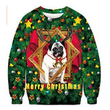 Black Christmas Sweater Vertical Stripes 3D Printed Sweater