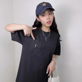 Human Made T-Shirt Slub Cotton Trendy Loose Couple Short Sleeve