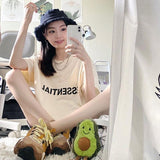 Fog T Shirt Summer T Shirt Letter Short Sleeve Tshirt Men's Trendy Large Size Retro Sports Casual Fashion Fear Of God essential