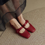 Nude Chunky Heel