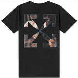 Off White T Shirt Short Sleeve Large Size Men's Unisex Sports and Leisure Owt