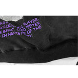 In Memory of Kobe Hoodie Oversize Loose Distressed Sweater to Commemorate Kobe
