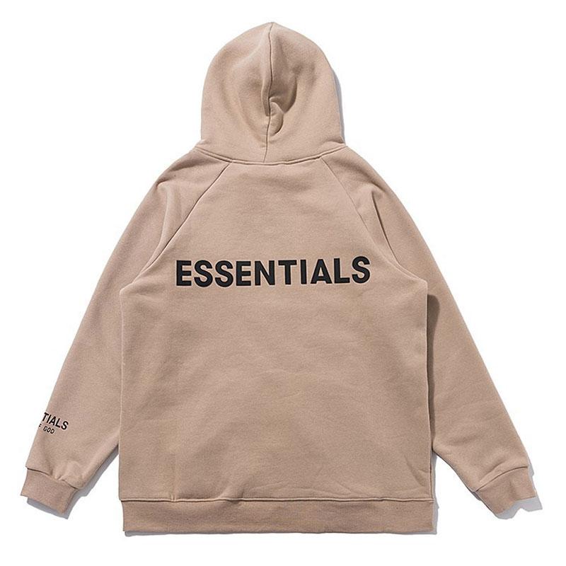 Fog Tops Autumn and Winter Double Line Letter Hoodie Sweater High Street Men and Women Fleece Zipper Coat Fear Of God