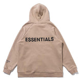 Fog Tops Autumn and Winter Double Line Letter Hoodie Sweater High Street Men and Women Fleece Zipper Coat Fear Of God