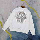 CHH Chrome Heart Sweatshirt Autumn and Winter Printed Crew Neck Sweatshirt Men and Women