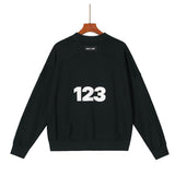 Rrr123 Sweatshirt Casual round Neck Men and Women Loose