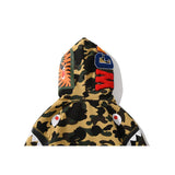Shark Print Hoodie Spring and Autumn Youth Comfortable Fashion Shark Head Print Camouflage